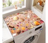 Mondo Sottomarino,Conchiglie,Copri Lavatrice,Copertura Per Lavatrice Morbido E Ritagliabile,Multifunzionale Universale,Copri Lavatrice Esterni Per Asciugatrici,Cucine,Bagni (Color 3,60 x50 cm)