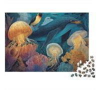 Mondo sottomarino della vita marina Un gioco unico e creativo, stimolante e divertente 1000 pezzi (75x50 cm)