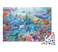 Mondo sottomarino della vita marina Un gioco unico e creativo, stimolante e divertente 1000 pezzi (75x50 cm)