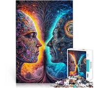 mondo spirituale Puzzle 1000 pezzi per adolescenti Giocattoli che creano dipendenza e sfidano l'intelligenza del cervello Decorazione d'arte per la casa 38x26cm