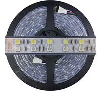 Mondo Strisce Led: Bobina da 5 metri RGB + Bianco Freddo 6000k (RGB+W), 600Led, 120 Watt(Totali), 10.000 Lumen(Totali) 24V RGBW. Striscia Led Strip ip67