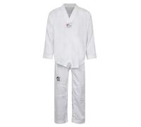 Mondo Taekwondo Approvato Bianco Scollo V Combattenti Tuta Ultra Leggero Divisa