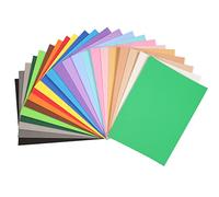 Mondo Tessuti - Gomma Eva Crepla Fogli di Tessuto in Schiuma Moosgummi Spessore 2mm. Pacco Assortito di 22 colori. Fogli 33x25 Foamy Fommy Ideale per Torte, Feste, Nascite, Eventi, Fai Da Te