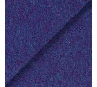 Mondo Tessuti - Tessuto Lana Cotta al Metro - Morbido e Caldo, Ideale per Cappotti, Giacche, Accessori e Progetti Fai da Te (Blue Melange)