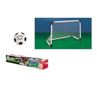 Mondo Toys 18017 - Set 1 Porta da Calcio per Bambini con Rete, Pallone Mini Ball incluso, Bianco / Nero