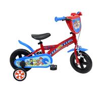Mondo Toys - Bici Mod. PAW PATROL per bambino / bambina - misura 10'' - rotelle e freno anteriore - colore rosso / blu - 25291