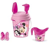 Mondo Toys Disney Minnie Bucket Set, Set Mare Renew Toys con Secchiello, Paletta, Rastrello, Setaccio, Formina, Annaffiatoio Inclusi, 18833