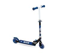 Mondo Toys - INTER ALU SCOOTER Monopattino 2 ruote pieghevole in alluminio con pedana extra grip e manubrio regolabile per bambini - 28762
