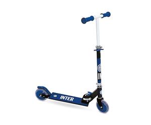 Mondo Toys - INTER ALU SCOOTER Monopattino 2 ruote pieghevole in alluminio con pedana extra grip e manubrio regolabile per bambini - 28762