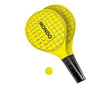 Mondo Toys - Paddle Set - set 2 Racchette in legno con pallina di gomma - Gioco da Spiaggia per Bambini e Adulti -15041