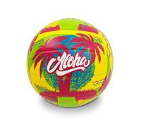 MONDO Toys - Palla da gioco volley Beach Volley ALOHA - taglia 5 indoor, outdoor, beach, pvc sponge soft touch, colore rosa giallo verde - 23027