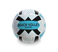 Mondo Toys - Palla da Gioco Volley Beach Volley Squares - Taglia 5 Indoor, Outdoor, Beach, PVC Sponge Soft Touch, Colore Bianco Azzurro Blu - 13458