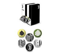 Mondo Toys - pallina Juventus collezione per bambino/bambina - 60 mm diametro - Colore bianco/nero/giallo/verde - prodotto ufficiale - 05167