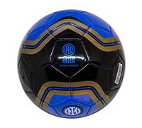 Mondo Toys - Pallone da Calcio Cucito INTER PRO - Prodotto Ufficiale - misura 5 - 400 g - colore Nero Azzurro - 13402