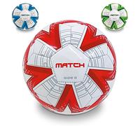 Mondo Toys - Pallone da Calcio cucito MATCH - size 5 - 300 g - colore blu/rosso/verde - 13952