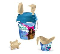 Mondo Toys - Raya e l'ultimo Drago Bucket Set, Set Mare Renew Toys con Secchiello, Paletta, Rastrello, Setaccio, Formina, Annaffiatoio Inclusi, multicolor, 28652