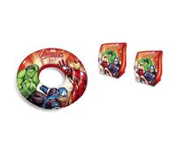 Mondo Toys - set braccioli e ciambella bambini mare estate piscina (avengers)