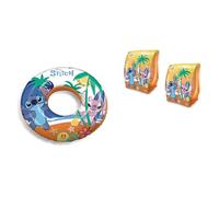Mondo Toys - set braccioli e ciambella bambini mare estate piscina (stitch)