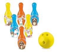 Mondo Toys - Set Gioco da Bowling Llama & Friends per Bambini - Include 1 Palla e 6 Birilli Tema Animaletti - 28590