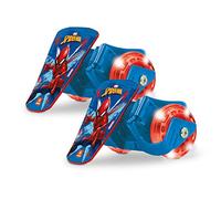 Mondo Toys - Spider Man Clip-On Skate - Rotelle da Scarpa - Rulli a Due Ruote per i Tuoi Tacchi - Led Light Ruote LED - Misura Regolabile - Portata fino a 50 kg - 28624