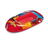 Mondo Toys - Spiderman Boat - Canotto con base gonfiabile, Gommone per Bambini, Misura 112 cm - PVC Termosaldato Resistente - 16930