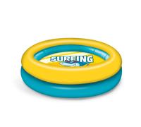 Mondo Toys - SURFING SHARK | 2 Rings Pool - Piscina gonfiabile per bambini 2 anelli - diametro 100 cm - +10 mesi - 16923