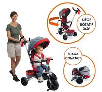 TRICICLO ROSSO PASSEGGINO ON AND GO MOOVI EXPLORE PER BAMBINI