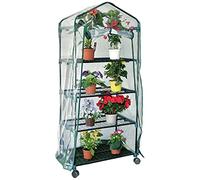 Mondo Verde Serra Rapida Maxy con Ruote - 70 x 50 x 160 cm, Trasparente, PVC, Roll Up