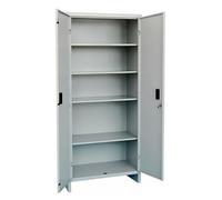 Mondo Viro Armadio in ferro a due ante 5 ripiani con serratura portascope h 179 cm (Tuttopiani 80)