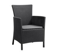 MONDO VIRO Poltrona da giardino Iowa cm 60x62 89h (Graphite)