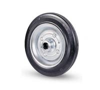 Mondo Viro Ruota in gomma sciolta con nucleo in lamiera ruote per carrello portapacchi e carrellino (Ø 140 x 37,5 mm)