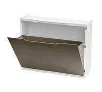 MONDO VIRO Scarpiera modulare componibile in plastica per arredamento moderno (Tortora, 2 Ante)