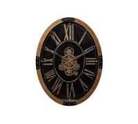 Mondocreazioni Orologio ovale con ingranaggi in metallo e legno harmony S2521S