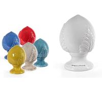 Mondocreazioni Pumo pugliese in ceramica elegante complemento d'arredo colorato decorativo gic (11 x h 17 cm art 976, Verde acqua)