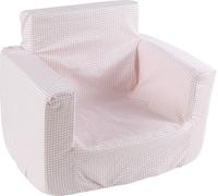 Mondotuo Poltroncina Morbida Sfoderabile Rosa per bambini lavabile POUPY