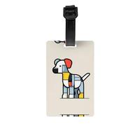 Mondrian astrattismo Etichette per bagagli di piccoli animali, valigie da viaggio, borse scolastiche per bambini, borse, borse sportive, valigette, borse da golf, copertura per la privacy