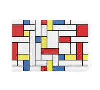 Mondrian Blocks, Puzzle da 1000 pezzi, puzzle in legno per tutta la famiglia, decorazione da parete per adulti e ragazzi