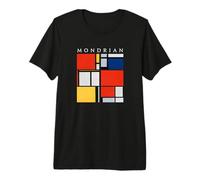 Mondrian: Composition with Red, Yellow, Blue, & Black (1921) Maglietta Premium