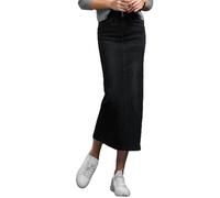 MONDSKL Gonna in Denim da Donna Nera Vintage Estiva Lunga