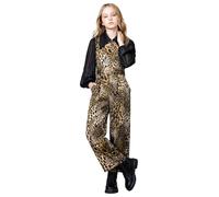 Monduelle Bambini Tuta Intera Salopetta Lunga Tutina Salopette Body Retrò | Tuta Con Colletto E Zip Frontale,Stampa Leopardo,In Rete Trasparente Maniche Lunghe,Festa A Tema,Fotografia,Di Compleanno