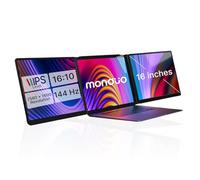 Monduo Pro Duo - Estensore doppio display IPS 2K 144Hz 100% DCI-P3 compatibile con MacBook M1/M2/M3 e Windows, HDMI/USB-C, ideale per giochi e uso professionale