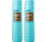 MONÉ PROFESSIONAL Shampoo per Capelli Colorati (2x300 ml) - Cheratina - Extra Lucentezza e Vivacità del Colore - Rafforza e protegge - per Capelli Trattati con Colore e Opachi