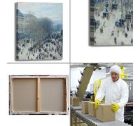 Monet Boulevard des Capucines quadro stampa tela dipinto telaio arredo casa