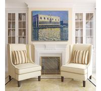 Monet il palazzo ducale design quadro stampa tela dipinto telaio arredo casa