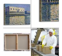 Monet il palazzo ducale design quadro stampa tela dipinto telaio arredo casa