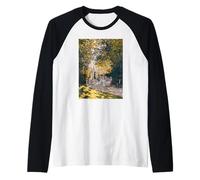 Monet Il PARC Monceau Arte Moderna Pittura Famosa Maglia con Maniche Raglan