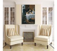 Monet il pranzo design quadro stampa tela dipinto telaio arredo casa