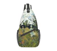 Monet Impressionism-6 Monet Impressionism Zaino a tracolla Borsa a tracolla Borsa a tracolla a tracolla Palestra Ciclismo Viaggio Escursionismo Zaino per uomo Donna