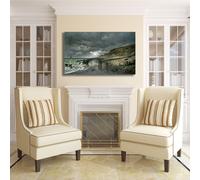 Monet la punta del Hève design quadro stampa tela dipinto telaio arredo casa