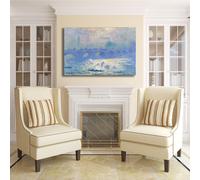 Monet ponte di Waterloo design quadro stampa tela dipinto telaio arredo casa